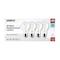 Satco 8W A19 LED Lamp, Clear, 4000K, Medium Base, 120V, 4-Pack, 4PK S12464 - alternate 7